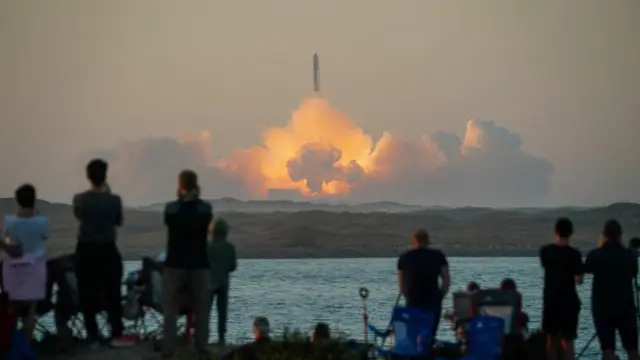 SpaceX's next-generation Starship spacecraft lifts off from launchpad, near Brownsville