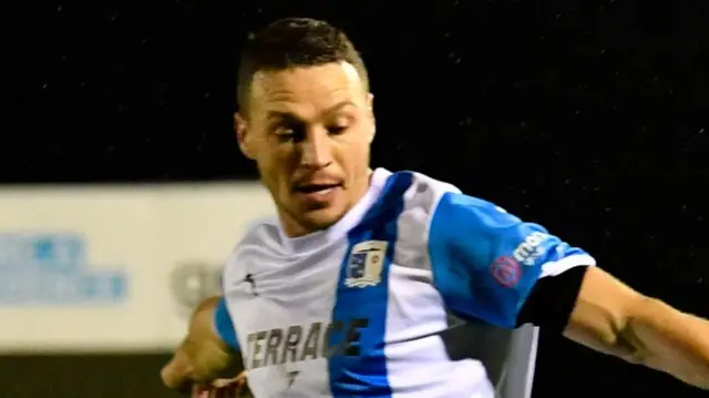 James Chester playing for Barrow