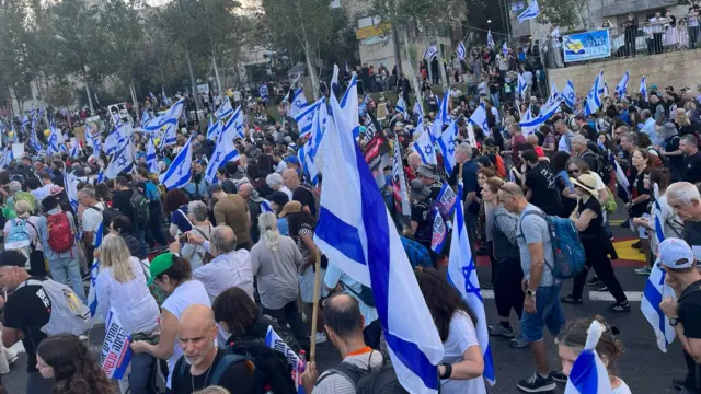 Protesters in Jerusalem