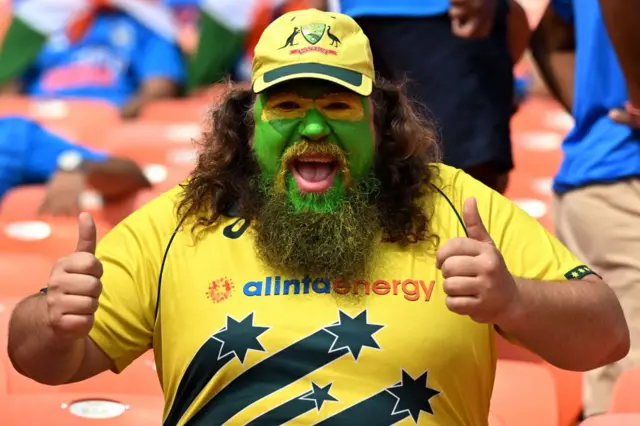 Australia fan in Ahmedabad ahead of 2023 Cricket World Cup final