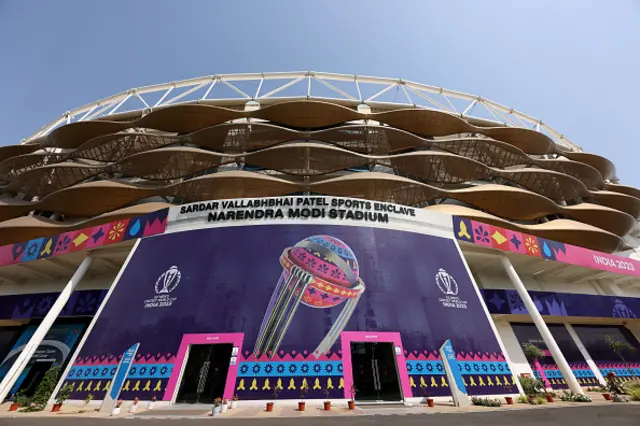 A general view of the stadium during the ICC Men's Cricket World Cup