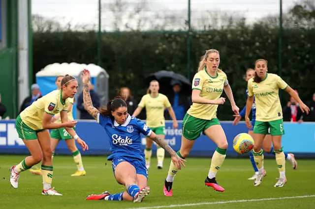 Martina Piemonte shoots as defenders look on