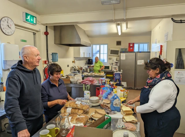 Volunteers at Salvation Army citadel in Hastings