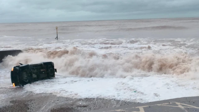 Vehicle on beach