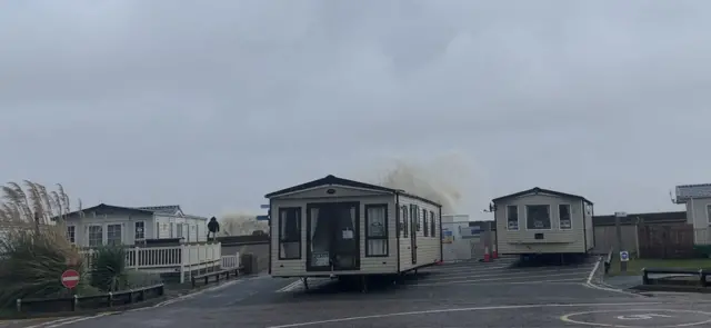 The view at North Denes Caravan Park