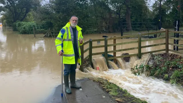 Flood warden Andrew Clegg