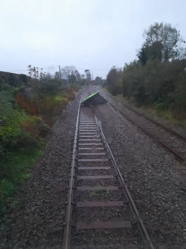 Trampoline on the tracks