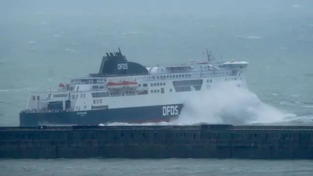 DFDS ferry at Dover