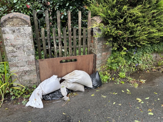 Sandbags in Hellingly