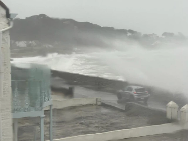 Cobo Coast Road in Guernsey