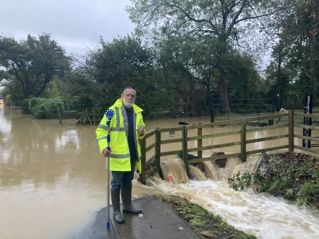 Flood warden Anthony Clegg