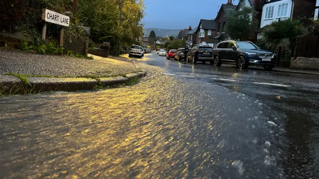 Water on road