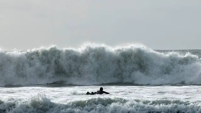 Man on surf board