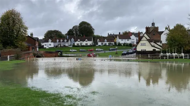 The pond at Finchinfield, Essex