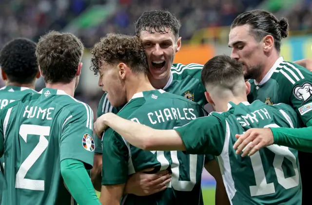 Northern Ireland celebrate