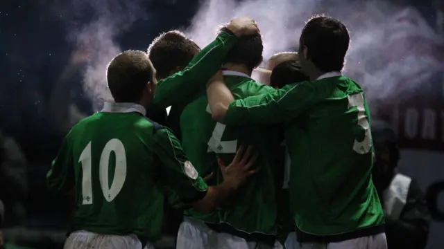 Northern Ireland celebrate