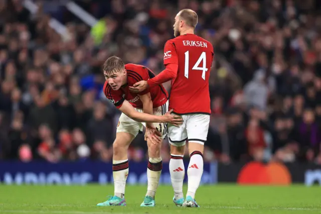 Christian Eriksen and Rasmus Hojlund