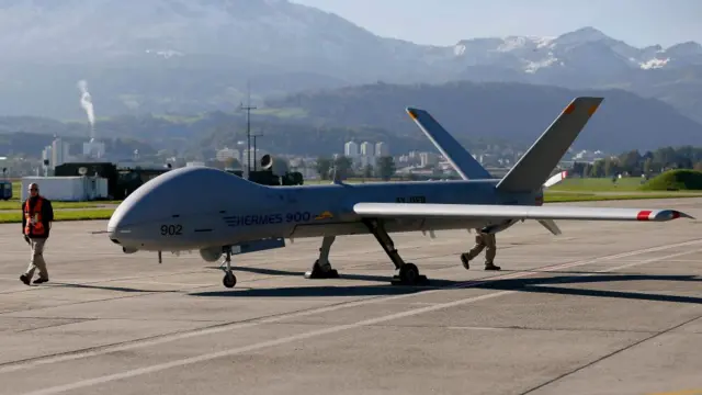 Israeli Hermes 900 drone (file photo)