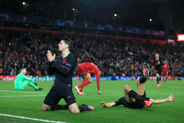 Atletico Madrid knocked out Liverpool at Anfield on 11 March 2020, in front of more than 50,000 fans