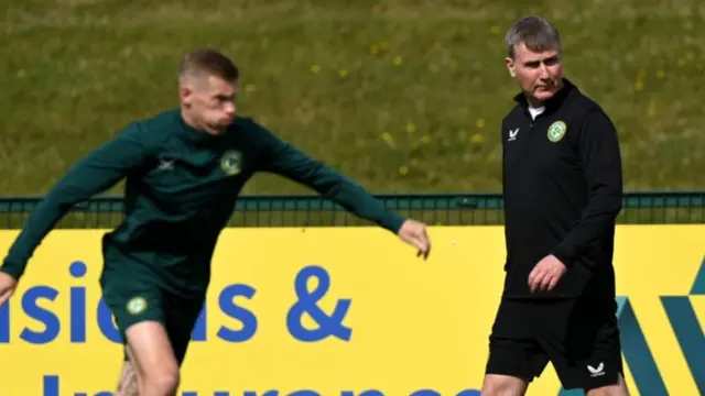 Kenny watches on as McClean trains