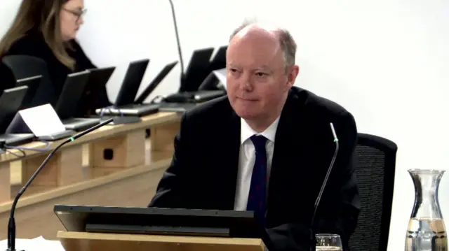 Sir Chris Whitty in the inquiry