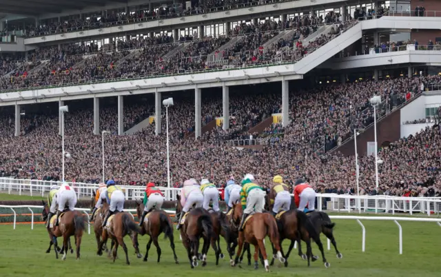 The Cheltenham Festival, pictured on 13 March 2020