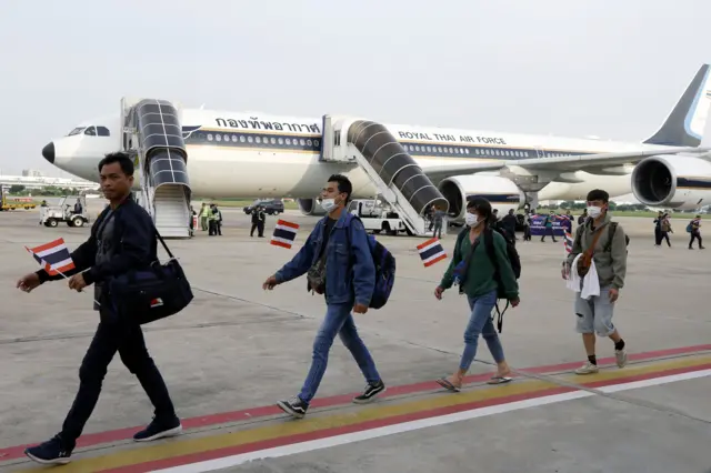 Thai nationals are evacuated from Gaza