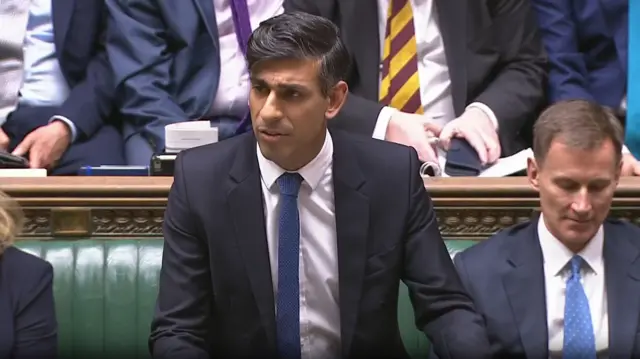 Prime Minister Rishi Sunak in the House of Commons