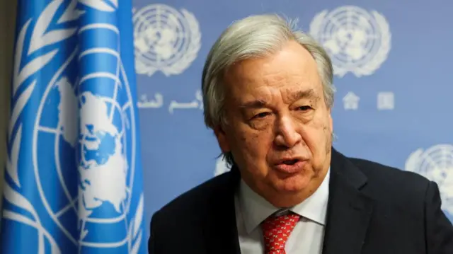 UN Secretary General Antonio Guterres