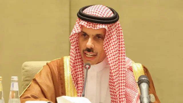 Saudi foreign minister Prince Faisal bin Farhan (file pic)