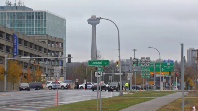 Scene of the explosion at Rainbow Bridge in Niagara