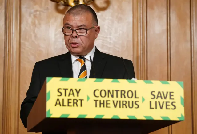 File photo of Jonathan Van-Tam speaking at a media briefing about coronavirus