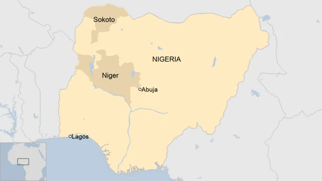 Map of Ngeria