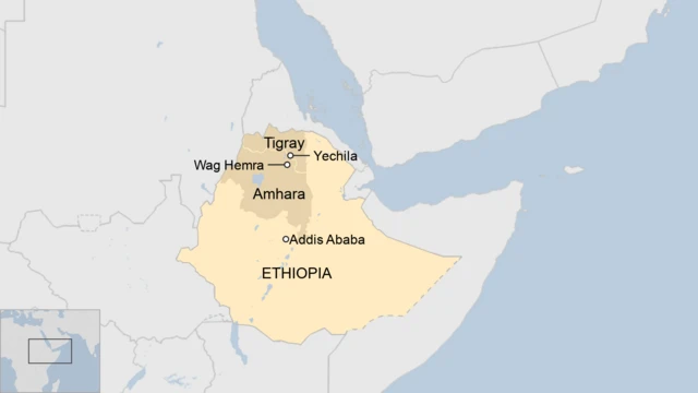 Map of Ethiopia