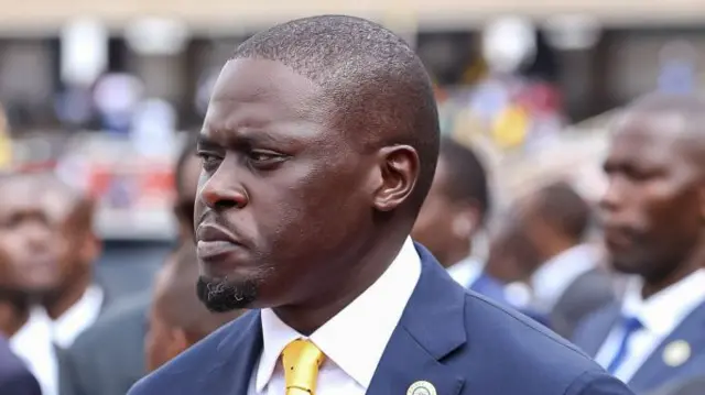 The Nairobi Governor His Excellency Sakaja Arthur Johnson at the Moi International Sports Center in Kasarani, Nairobi during the swearing in of Dr. William Ruto as the 5th President of the Republic of Kenya.