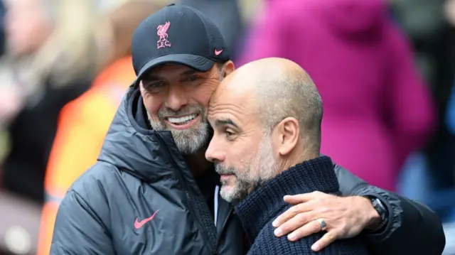 Jurgen Klopp and Pep Guardiola