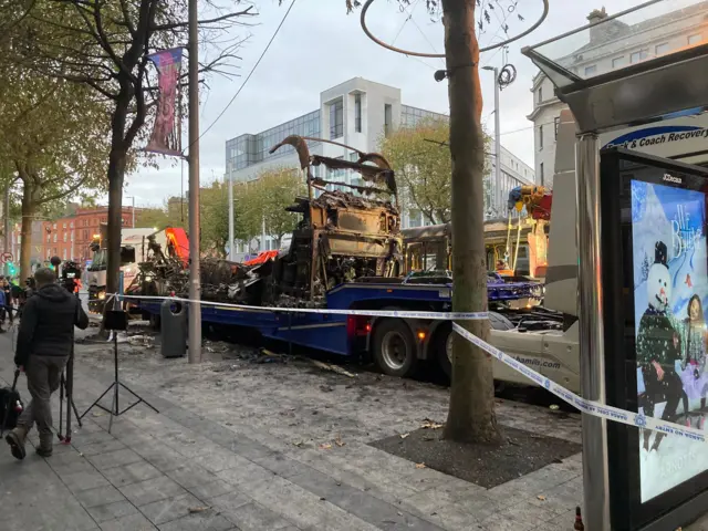 Dublin city centre clean up operation