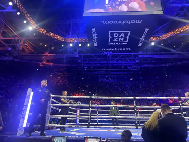 Ringside view of 3arena full of people