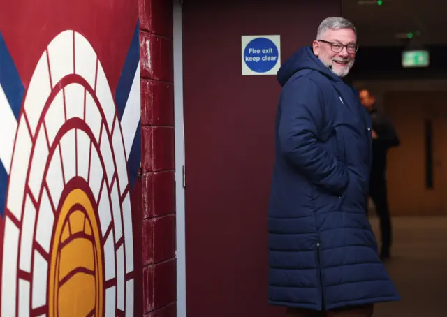 St Johnstone manager Craig Levein arrives at Tynecastle before a cinch Premiership match between Heart of Midlothian and St Johnstone at Tynecastle Park