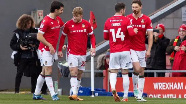 Wrexham score against Morecambe