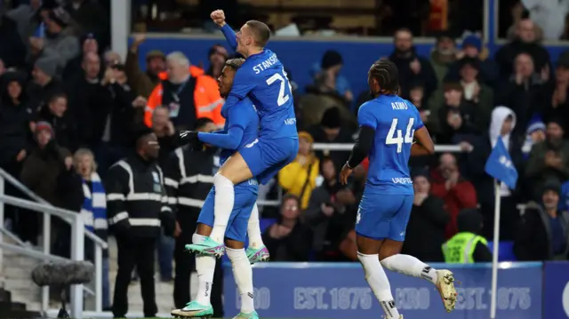 Birmingham celebrate goal against Sheffield Wednesday