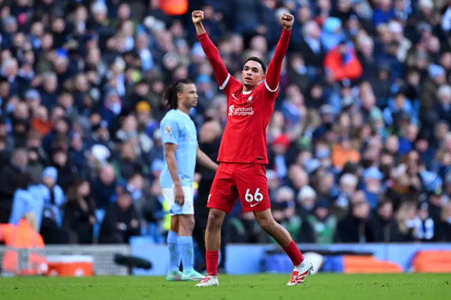 Trent Alexander-Arnold of Liverpool celebrates