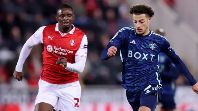 Hakeem Odoffin and Ethan Ampadu chase down a ball