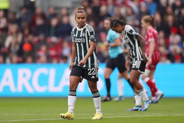 Nikita Parris walking.