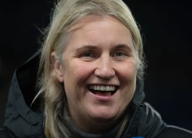 A smiling Emma Hayes.