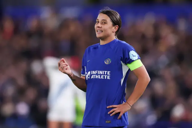 Sam Kerr playing for Chelsea