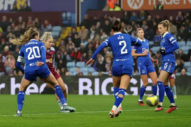 Rachel Daly slots home for Aston Villa.