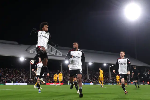 Willian celebrates for Fulham