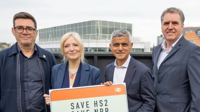 Alt Text: A group photograph of Andy Burnham, Tracy Brabin, Sadiq Khan and Steve Rotheram