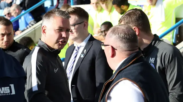 Peterborough manager Darren Ferguson (left) and Stevenage boss Steve Evans (right)